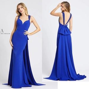 Ieena for MacDuggal blue formal gown 10